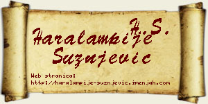 Haralampije Sužnjević vizit kartica